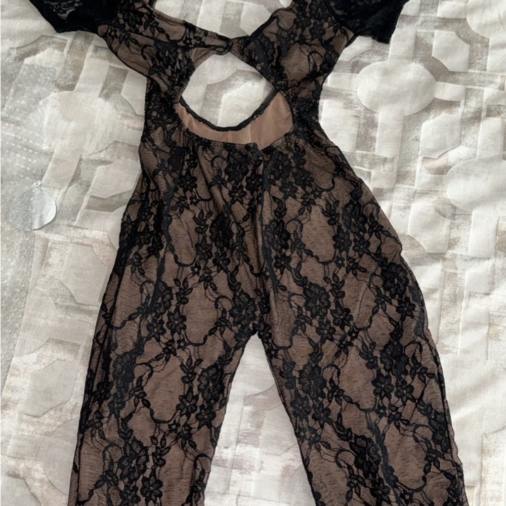 Elegant Black Lace Jumpsuit